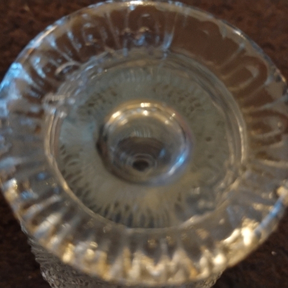 VINTAGE ADAM GLASS/  CRYSTAL EMPTY PERFUME BOTTLE,  MADE IN  ITALY! - Picture 10 of 14